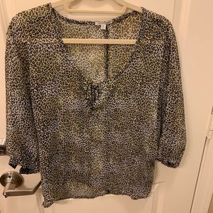Animal print top